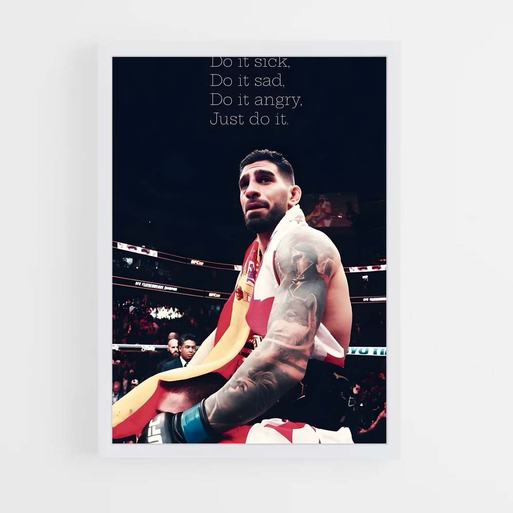 Poster Ilia topuria immortaliser – affiche MMA (vue 3)